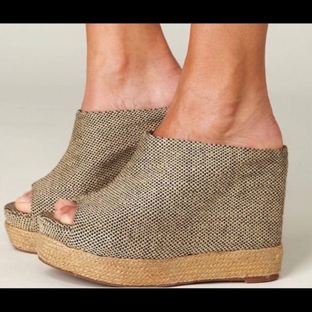 NWOT jeffrey campbell Virgo-Fab Wedge Mule